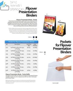 Foto Bantex 2036 PP Pocket A3 Portrait 0.12 mm Plastik folder multiholes untuk aneka ring binder merek Bantex