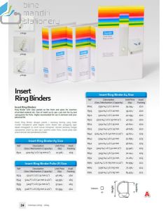 Map berkas arsip Bantex 8622 Insert Ring Binder 5232 A4 3D-25mm