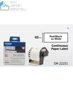 Brother P-touch Tape Cartridge type Brother DK-22251 Continuous Paper Label Roll 62mm 15.24m P-touch Tape image