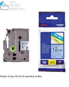 e-catalogue gambar alat tulis Brother TZE-531 Black on Blue 12mm P-touch Tape