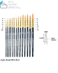 Contoh Kuas Lukis Cat Air Cat Minyak Akrilik Joyko Brush BR-6 No.5 merek Joyko