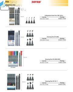 Contoh Joyko Drawing Pen DP-298S-059C Pena Menggambar merek Joyko