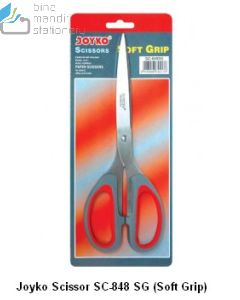 Gambar Gunting Serbaguna Kertas dan Kain Joyko Scissors SC-848 SG (Soft Grip) merek Joyko