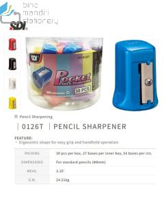 E-Katalog gambar peralatan Serutan Pensil SDI 0126T Pencil Sharpener