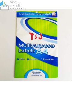 Katalog brosur gambar peralatan Label Stiker seperti Tom & Jerry Label A4 Multipurpose Stiker Kertas