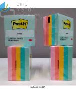 3M Post-it 654-5AP Sticky Note Colour 76x76mm 500 Sheets