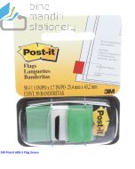 Contoh Alat Perlengkapan Kantor merk 3M Post-it , Gambar Produk 3M Post-it 680-3 Flags Green 12x43mm harga 39400 di Toko Peralatan Sekolah Murah