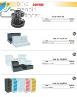 Foto Tempat Penataan Stationery Meja  Joyko Desk Set DS-46CO (White,Black) merek Joyko